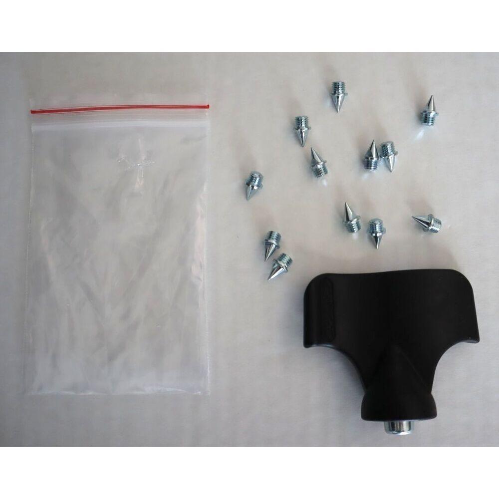 Champ Elite Track & Field Cleats Spikes & Wrench Tool Kit w/12 Silver Spikes